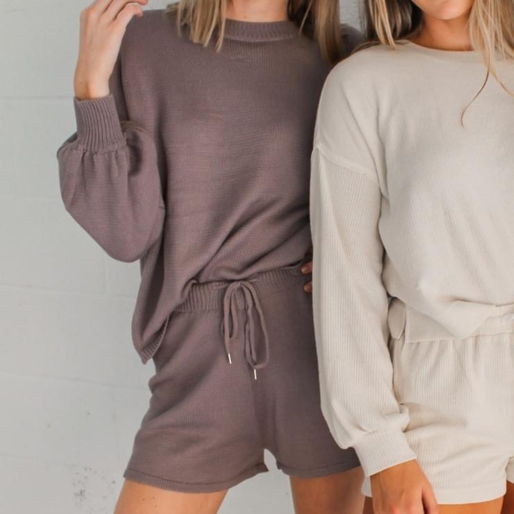 Purple sweater set